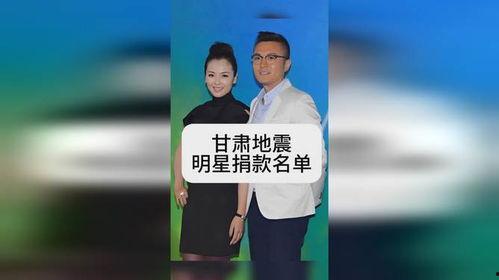 甘肃明星网红捐款名单公布,捐款名单揭晓！